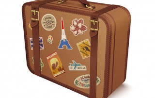 Koffer nach einem Gap Year